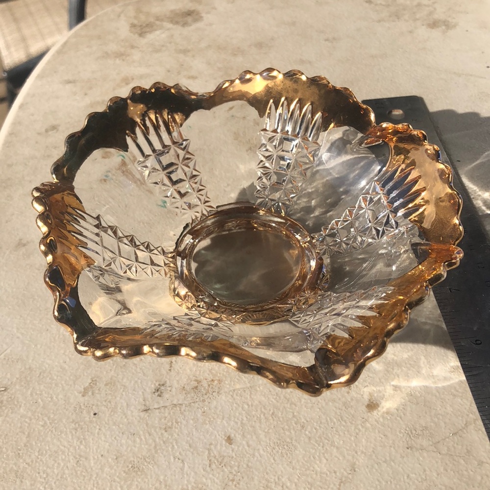 Vintage glass dish